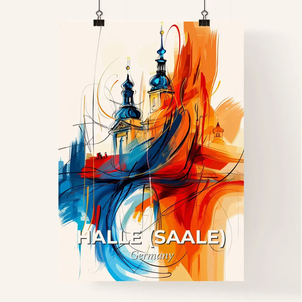 Vibrant Halle (Saale), Germany Poster