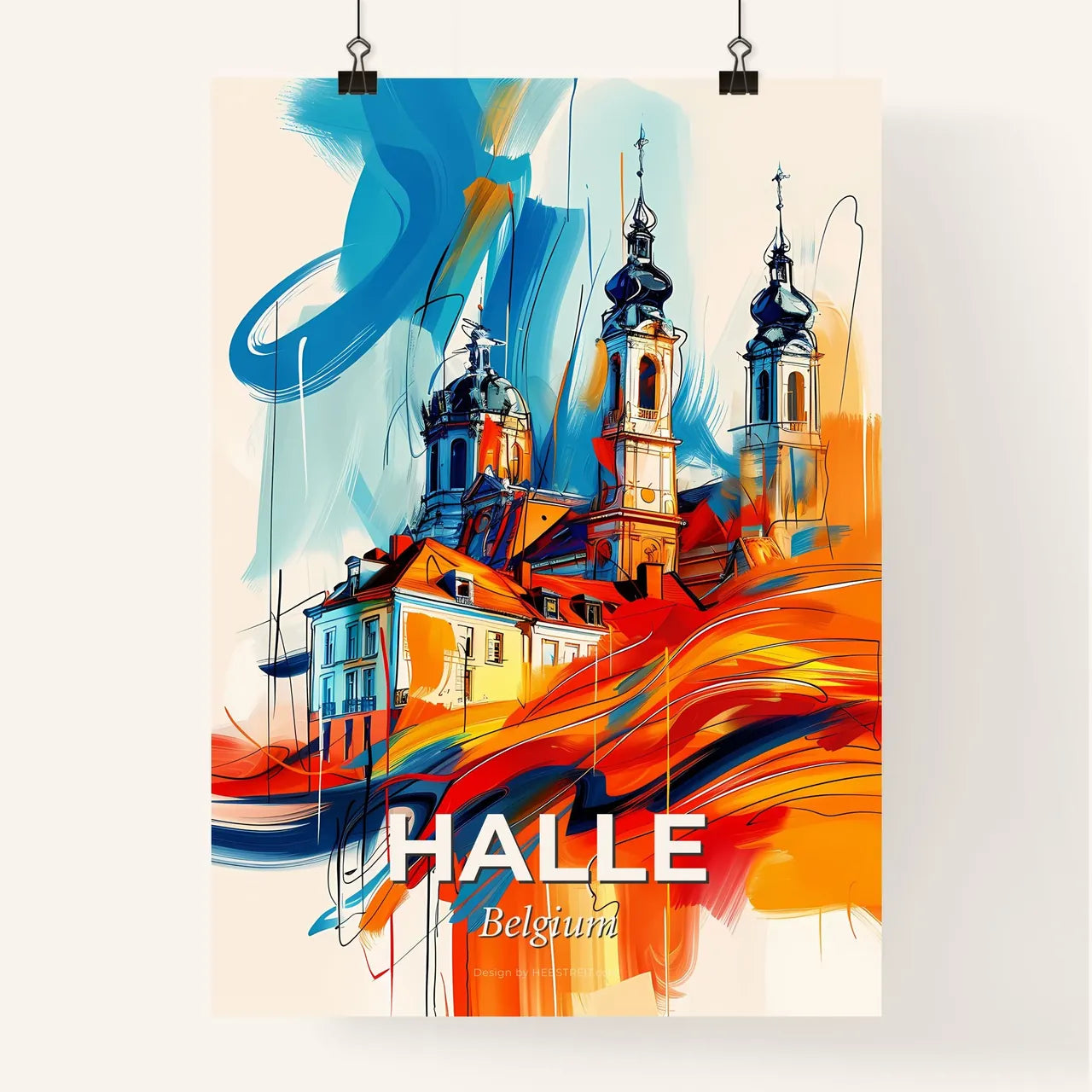 Vibrant Halle , Belgium Poster