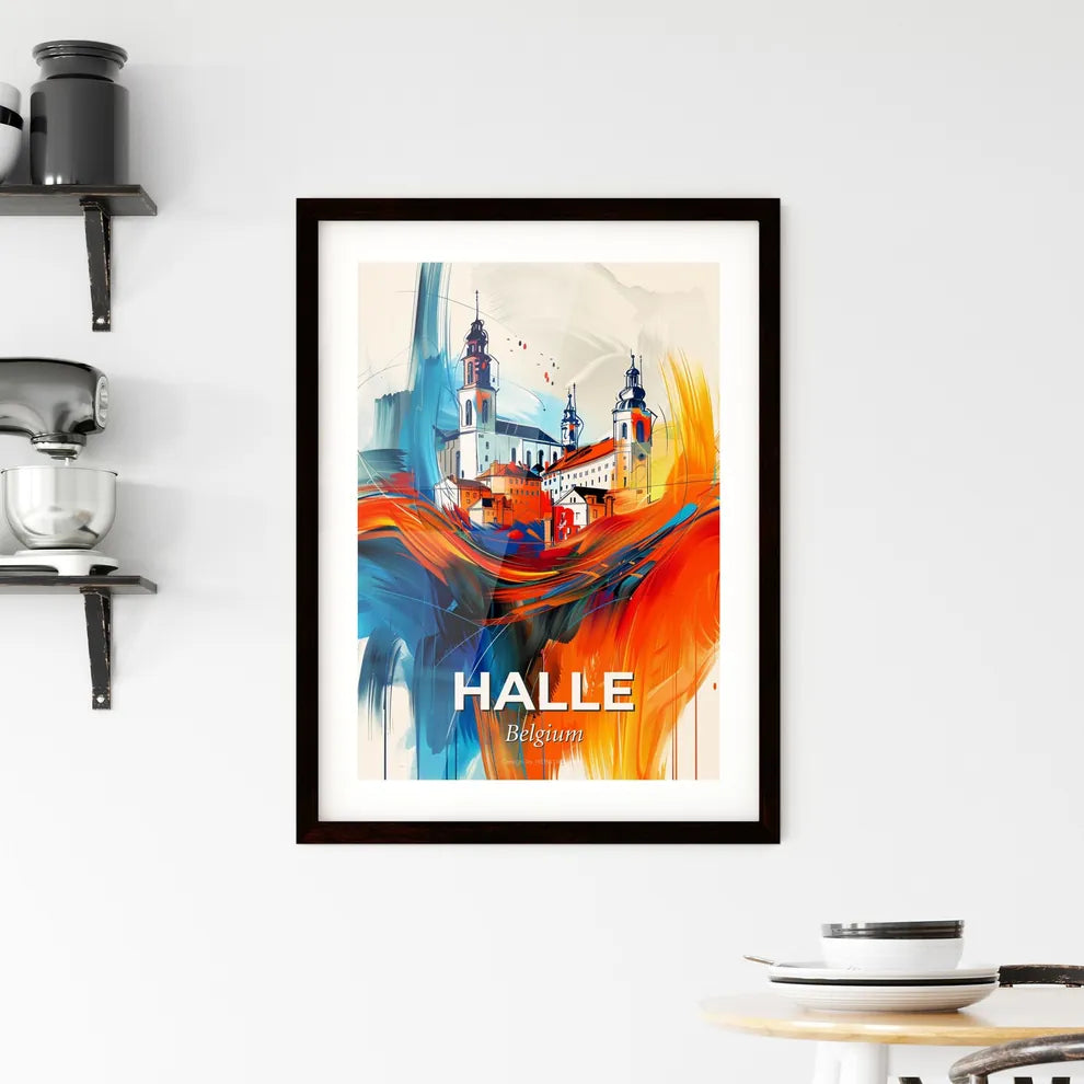 Vibrant Halle , Belgium Framed Print