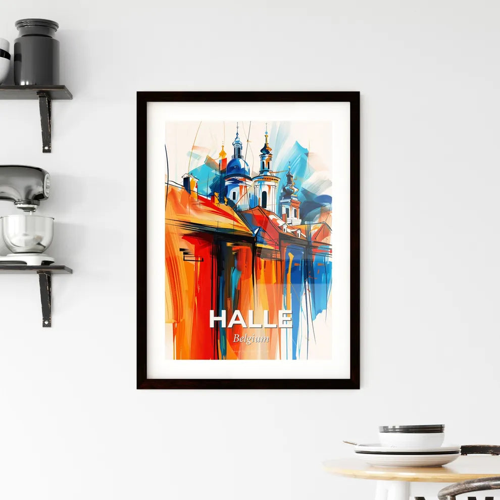 Vibrant Halle , Belgium Framed Print