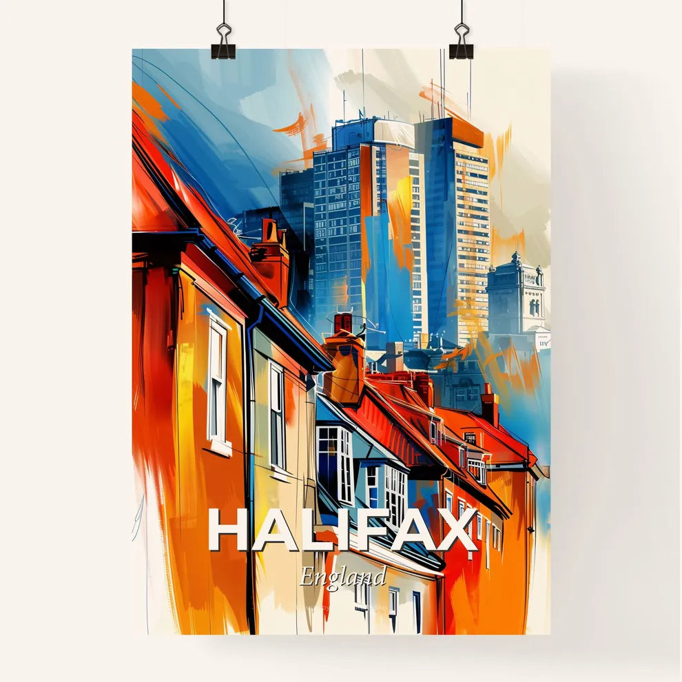 Vibrant Halifax, England Poster