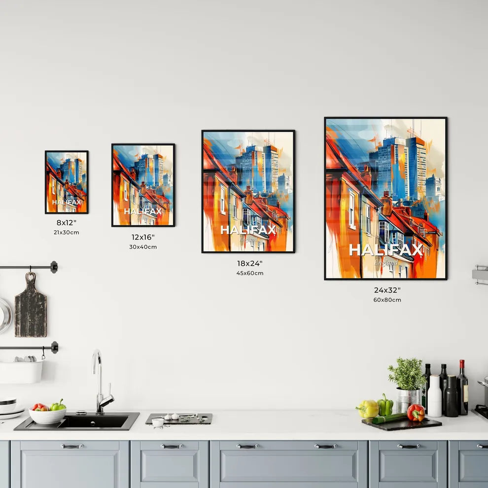 Vibrant Halifax, England Kitchen Art