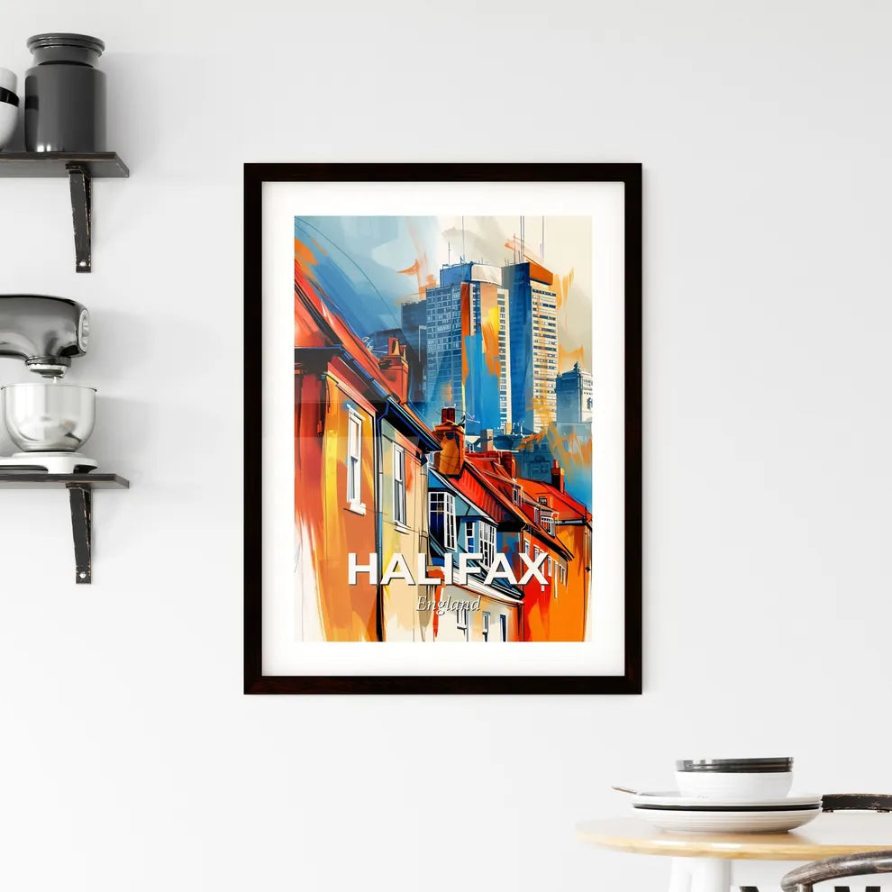 Vibrant Halifax, England Framed Print