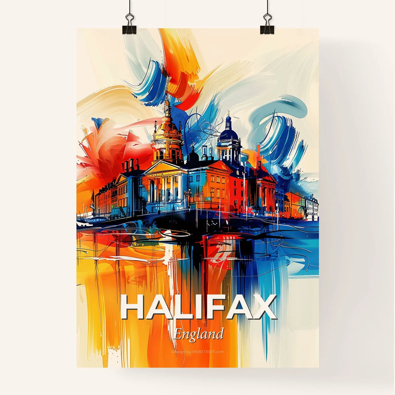 Vibrant Halifax, England Poster
