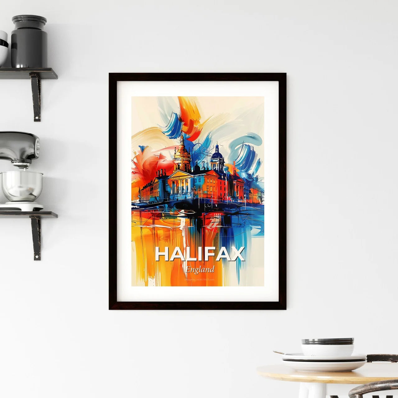 Vibrant Halifax, England Framed Print