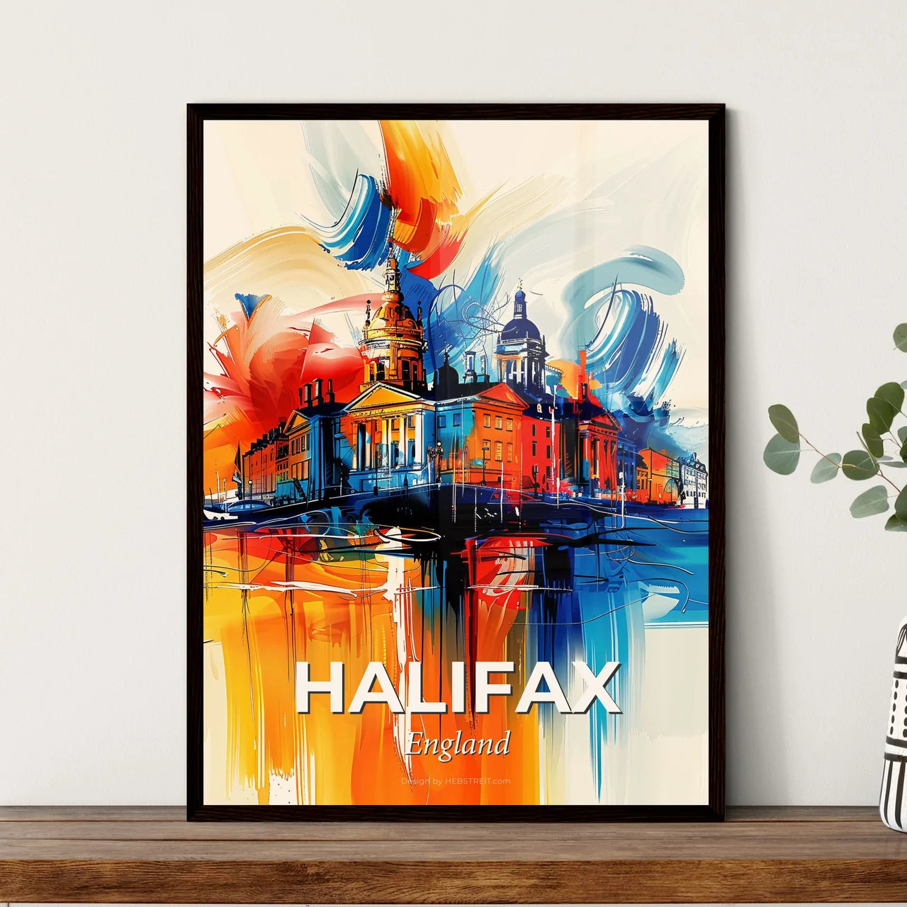 Vibrant Halifax, England Art Print