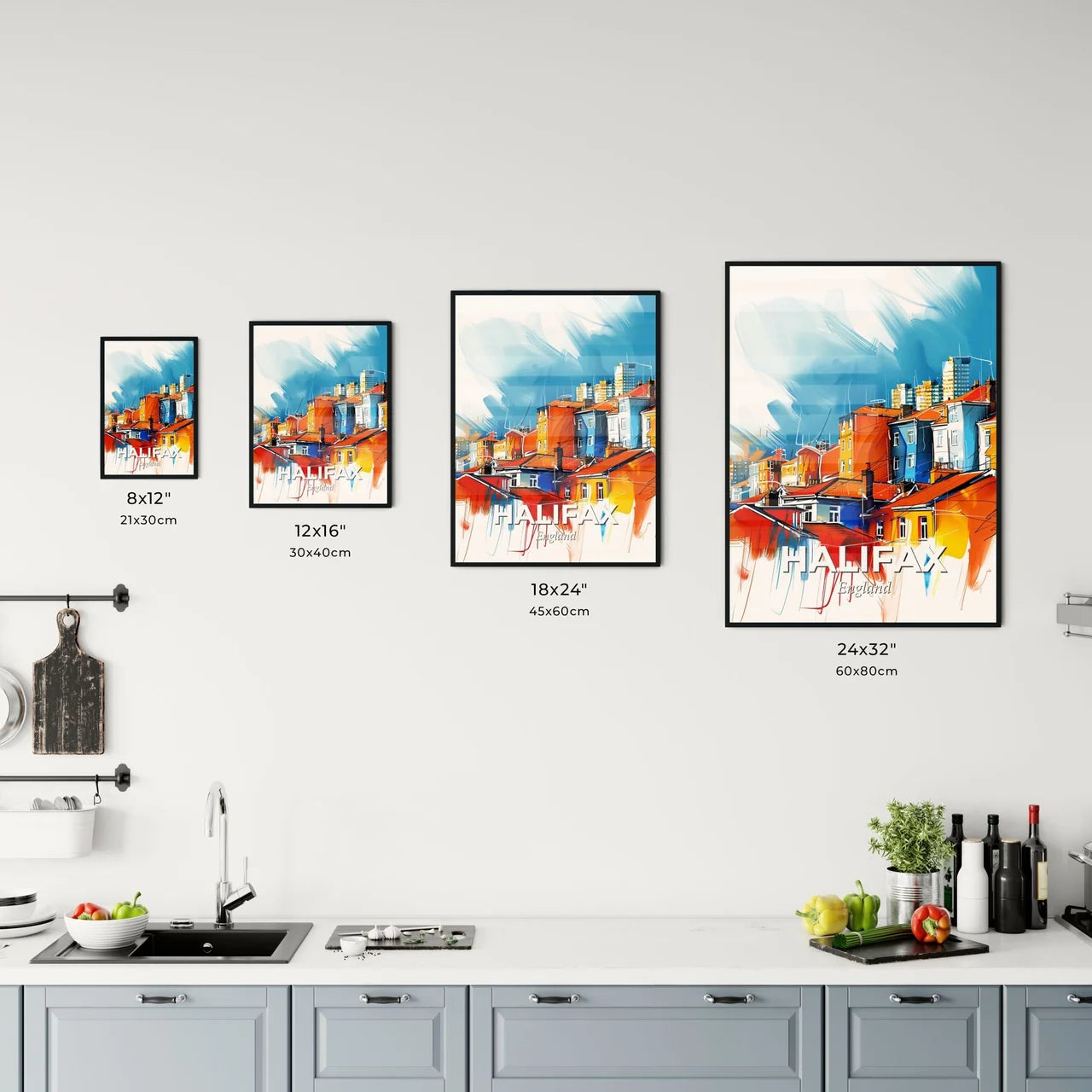 Vibrant Halifax, England Kitchen Art