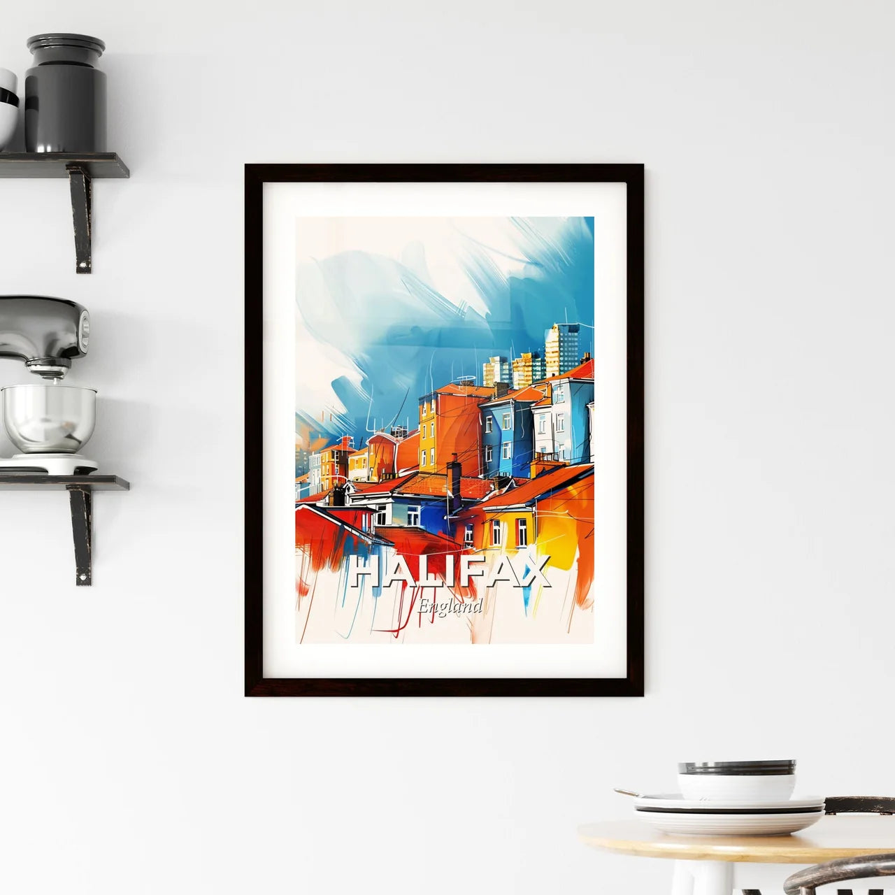Vibrant Halifax, England Framed Print