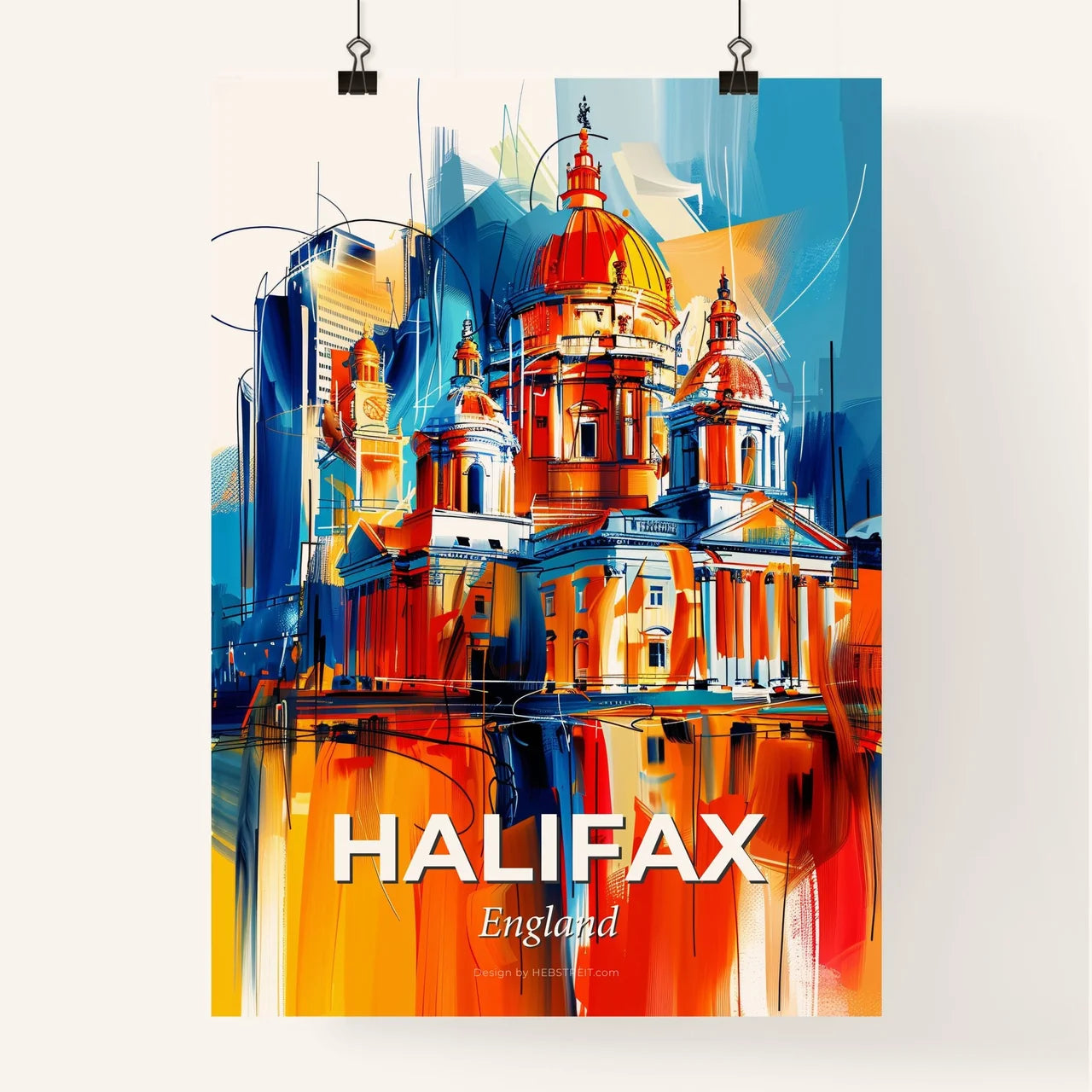 Vibrant Halifax, England Poster