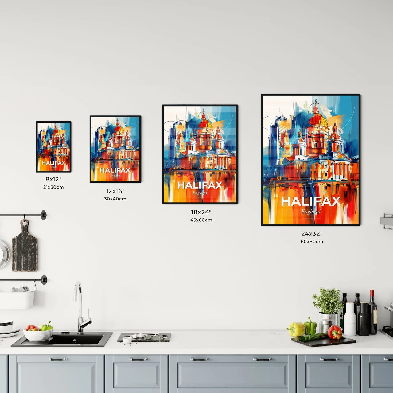 Vibrant Halifax, England Kitchen Art