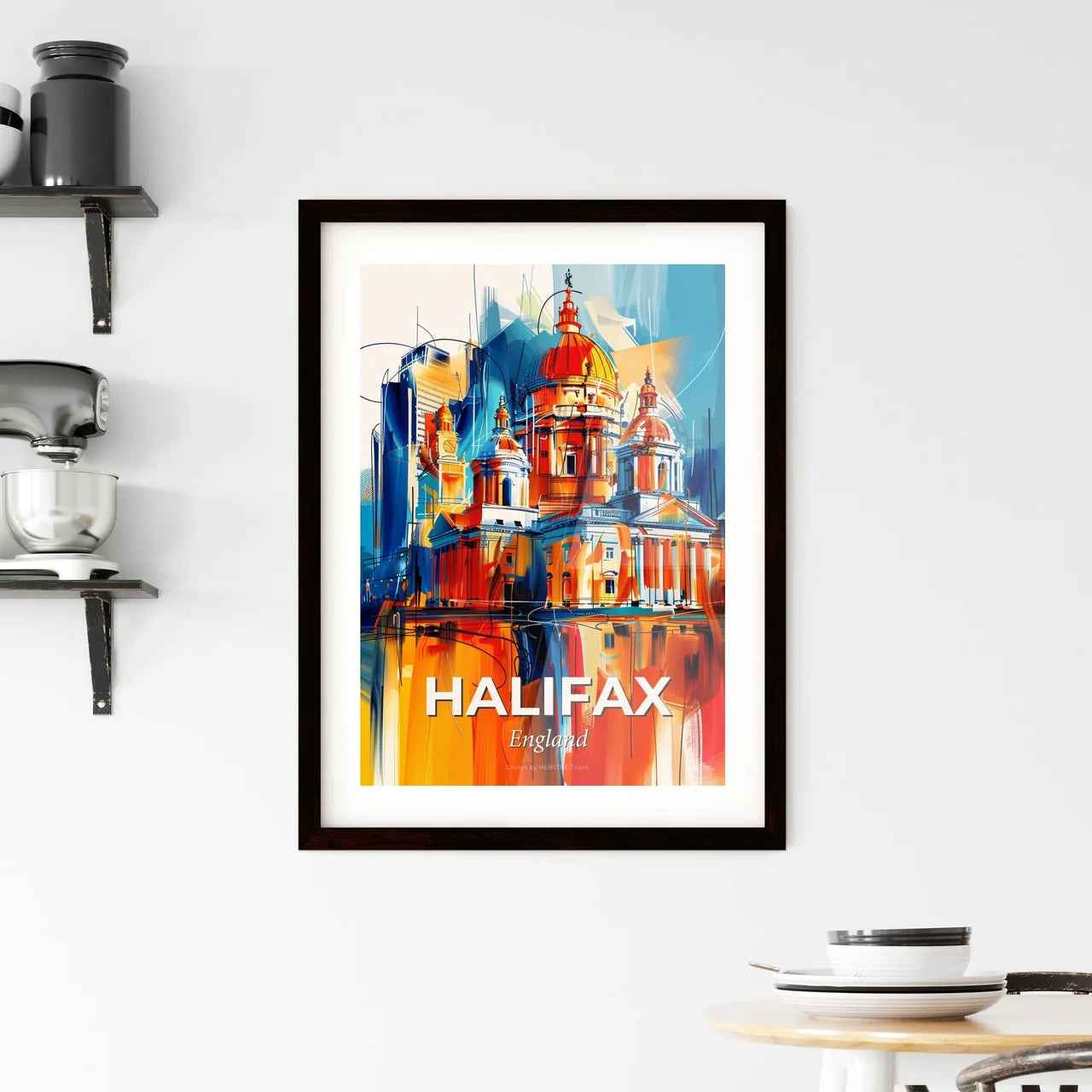 Vibrant Halifax, England Framed Print