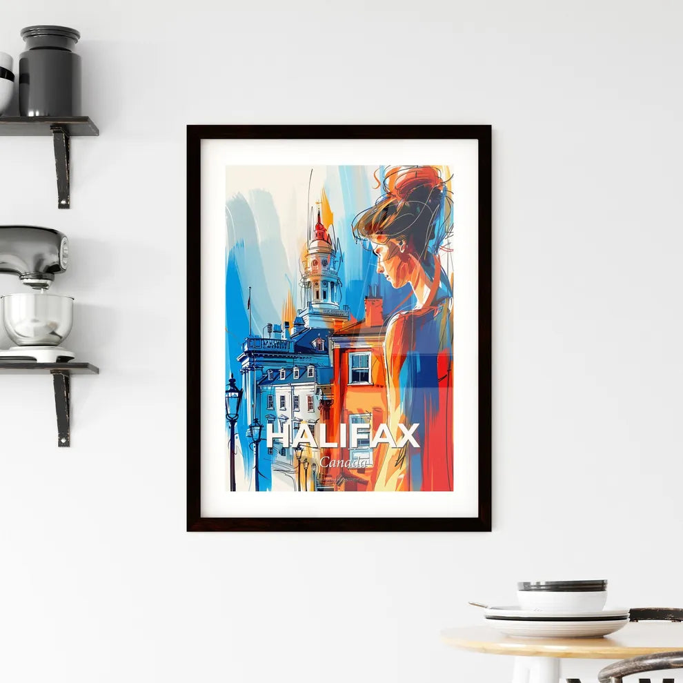 Vibrant Halifax, Canada Framed Print