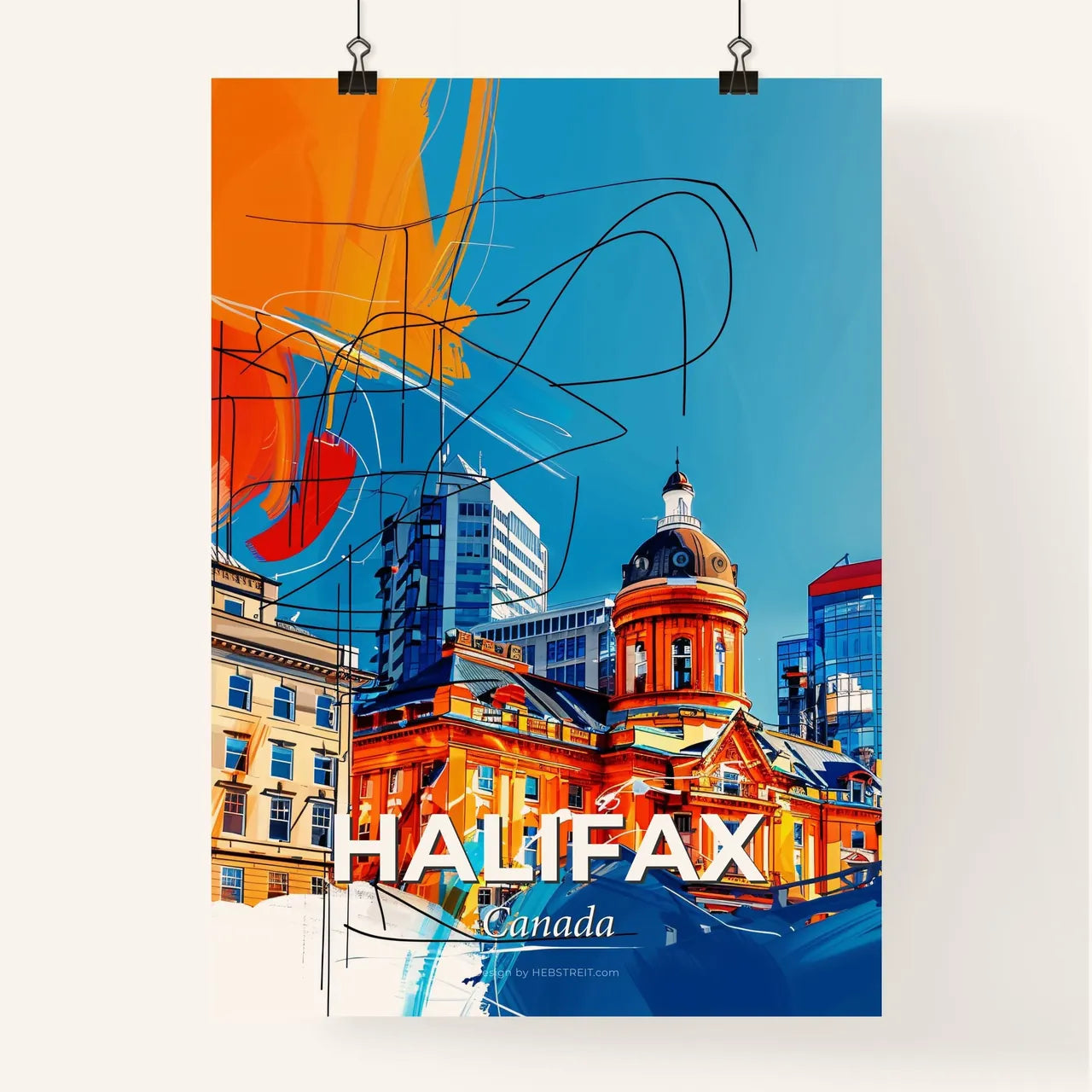 Vibrant Halifax, Canada Poster