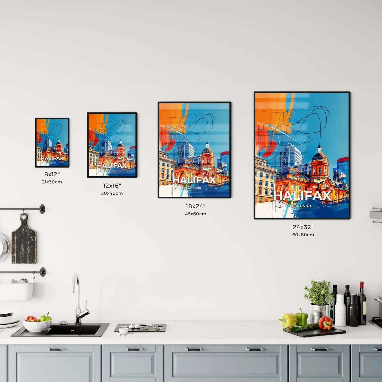 Vibrant Halifax, Canada Kitchen Art