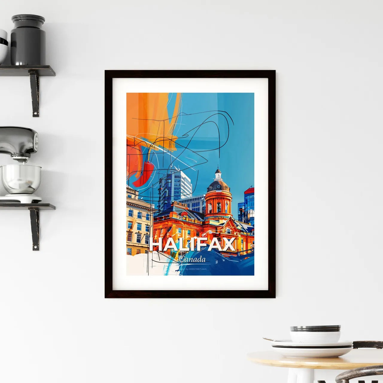 Vibrant Halifax, Canada Framed Print