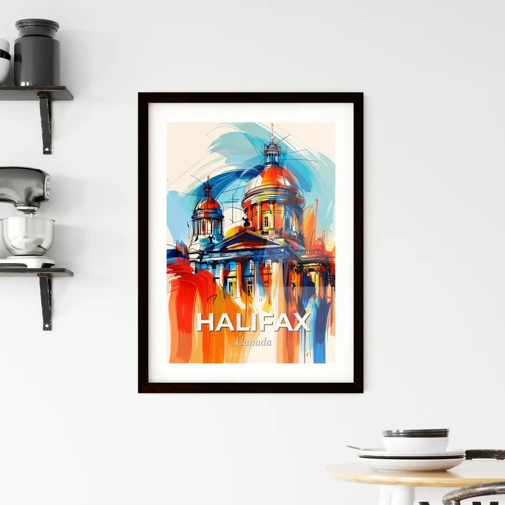 Vibrant Halifax, Canada Framed Print