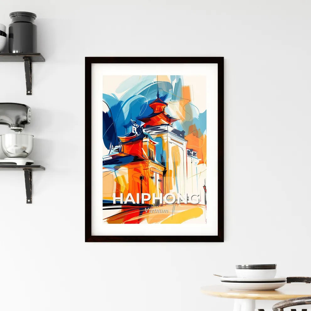 Vibrant Haiphong, Vietnam Framed Print