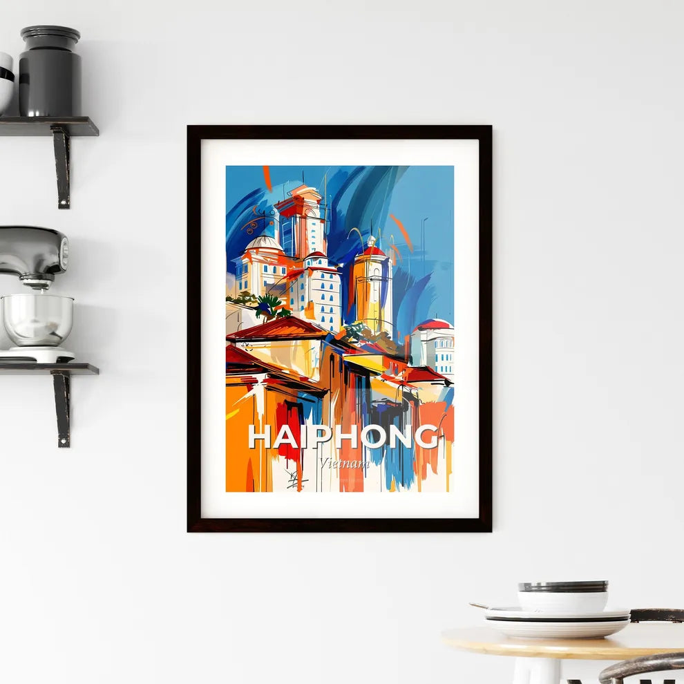 Vibrant Haiphong, Vietnam Framed Print