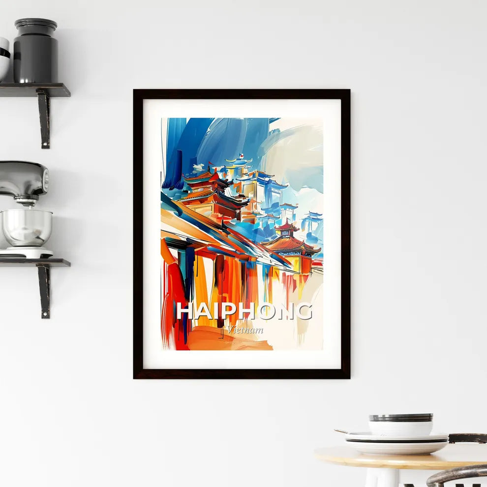 Vibrant Haiphong, Vietnam Framed Print