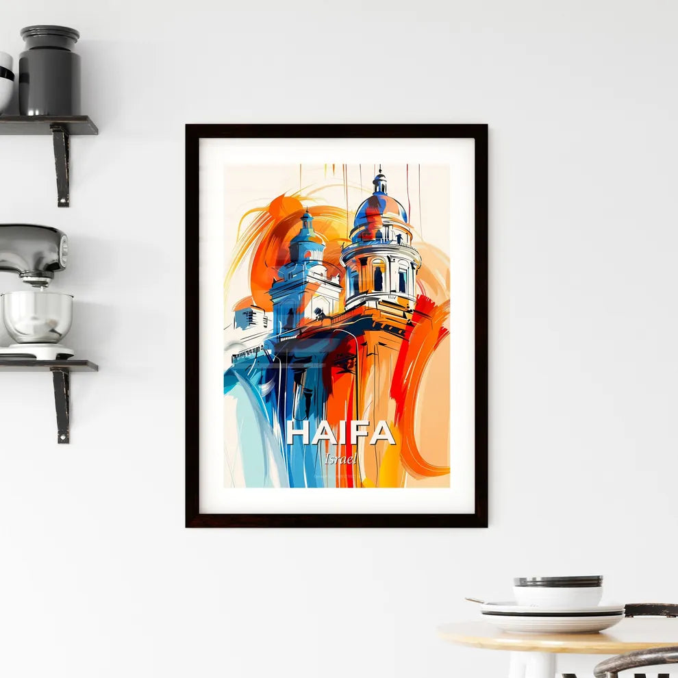 Vibrant Haifa, Israel Framed Print