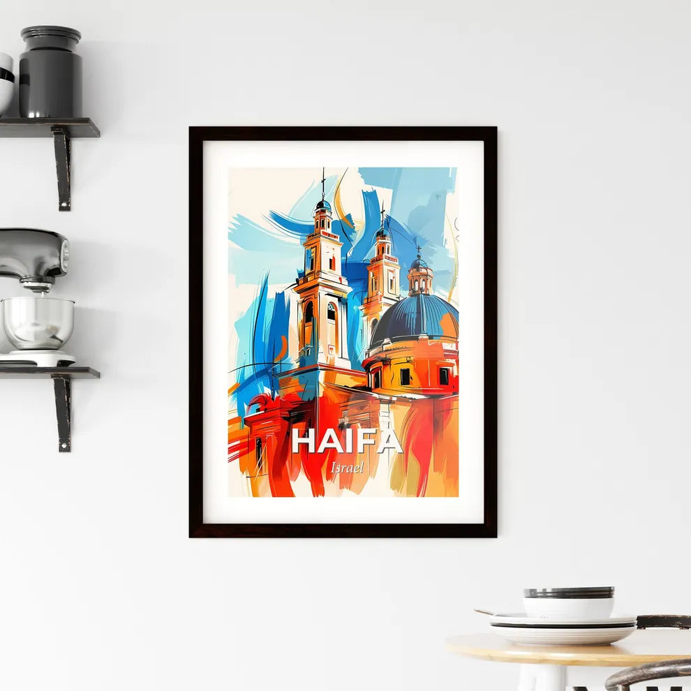 Vibrant Haifa, Israel Framed Print