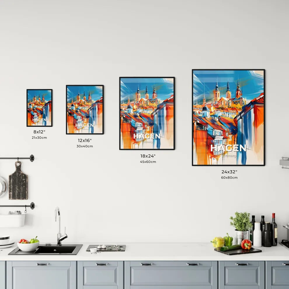 Vibrant Hagen, Germany Kitchen Art