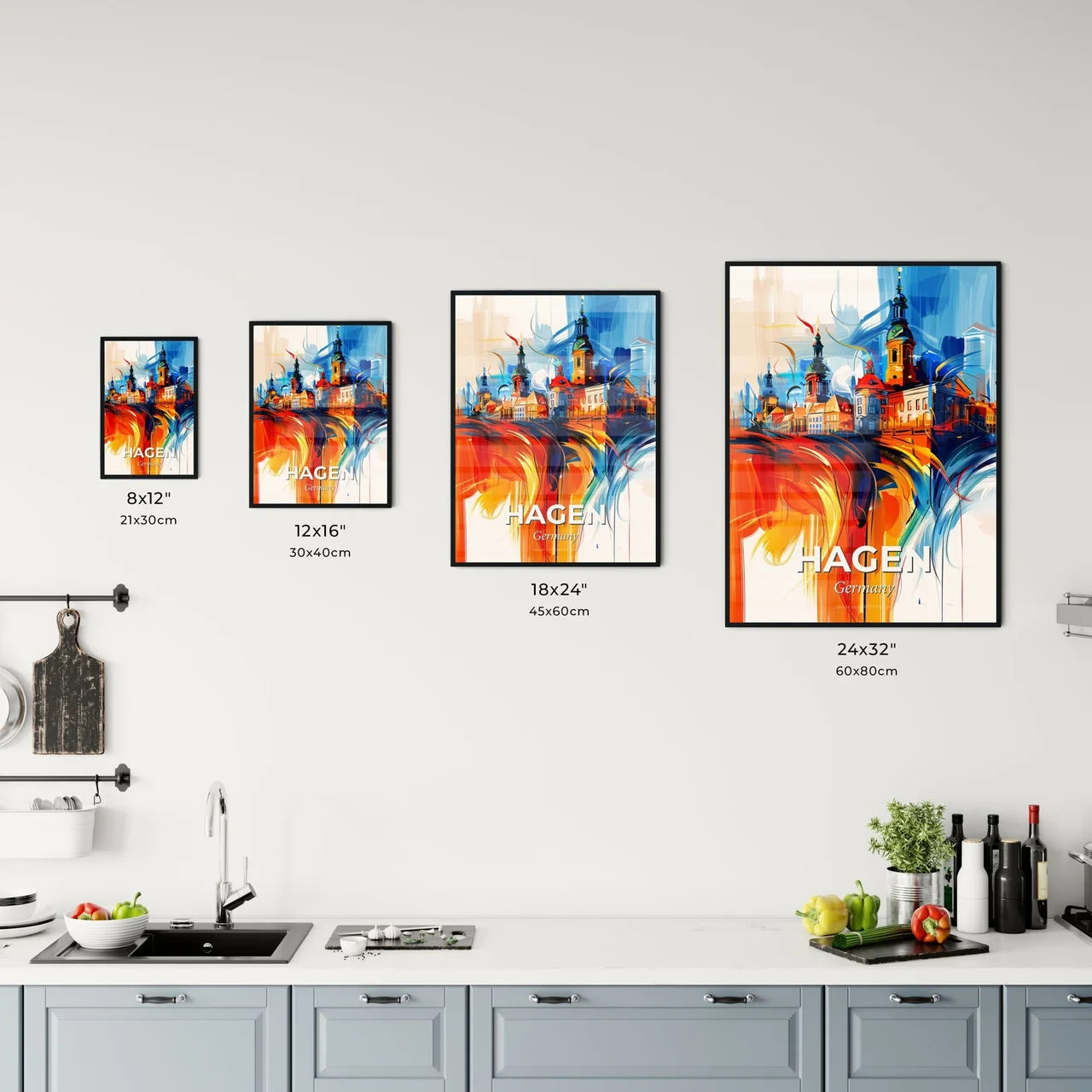 Vibrant Hagen, Germany Kitchen Art