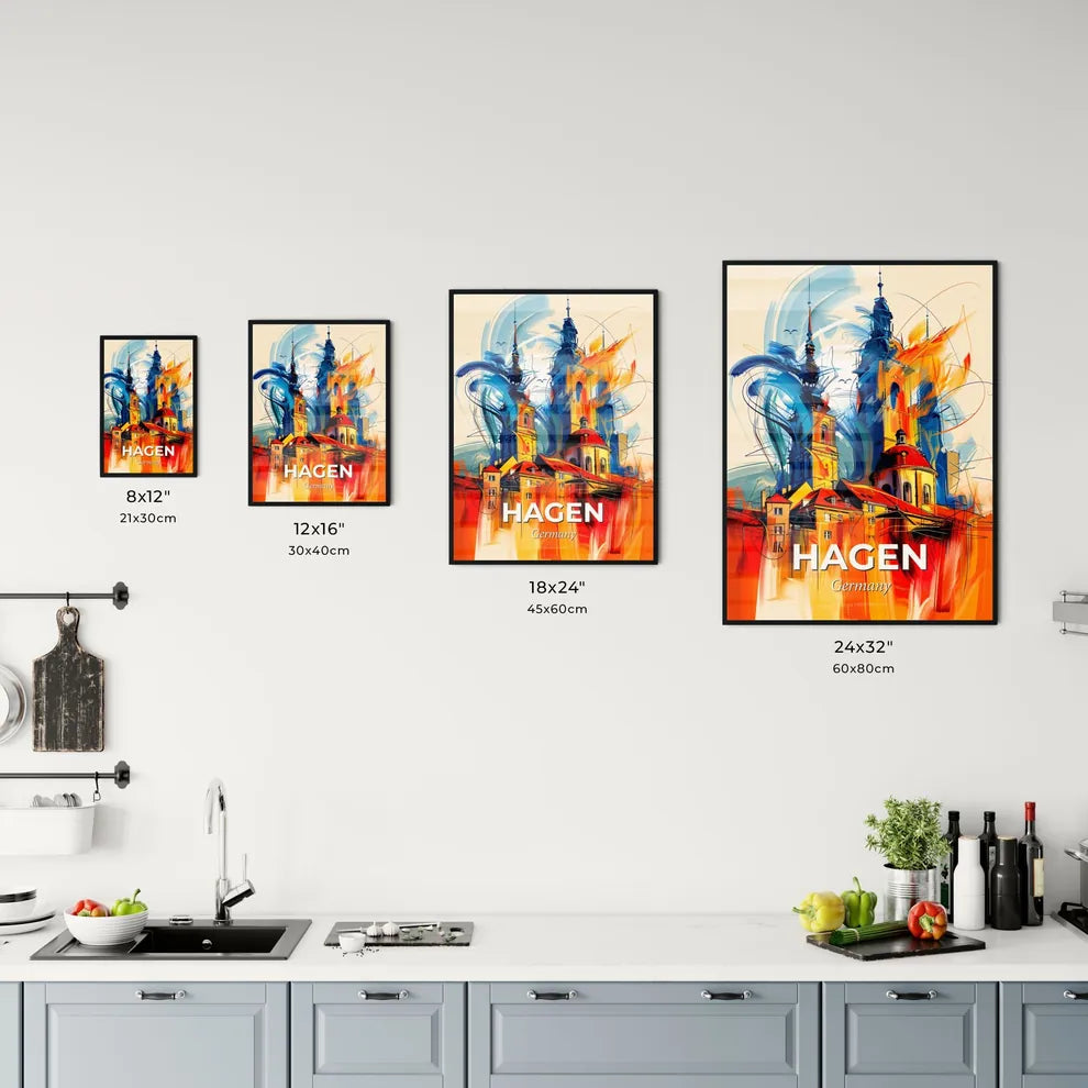 Vibrant Hagen, Germany Kitchen Art
