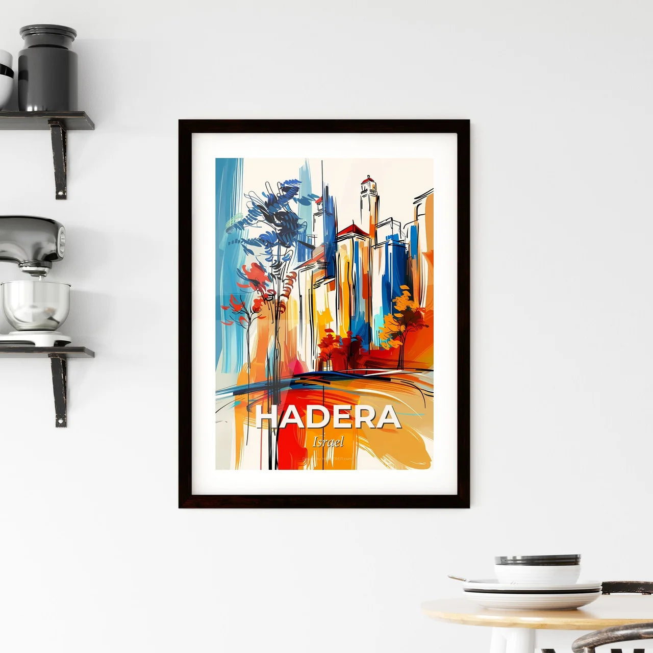 Vibrant Hadera, Israel Framed Print