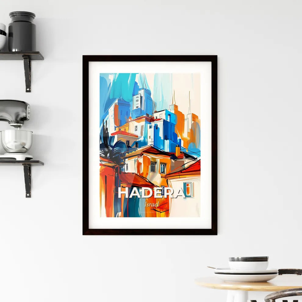 Vibrant Hadera, Israel Framed Print