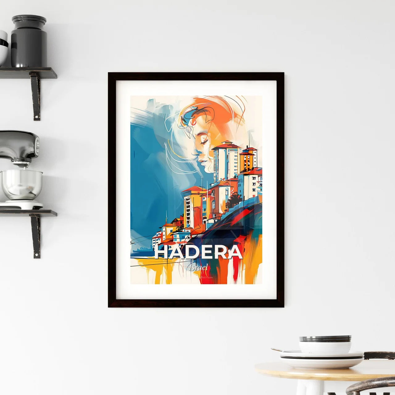 Vibrant Hadera, Israel Framed Print