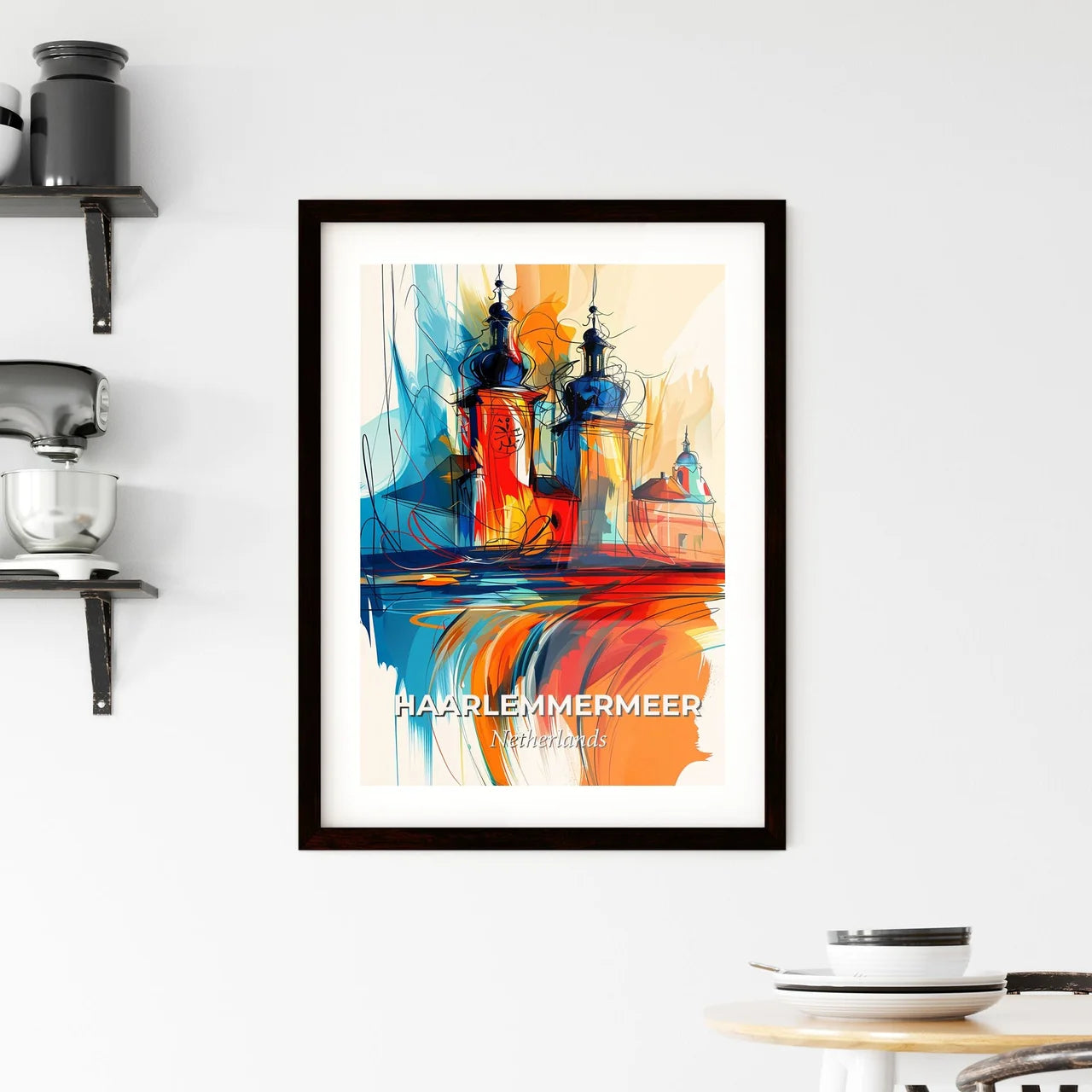 Vibrant Haarlemmermeer, Netherlands Framed Print