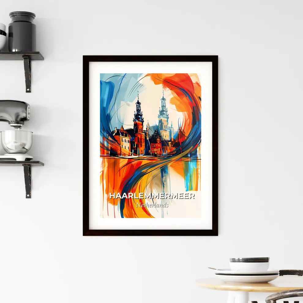 Vibrant Haarlemmermeer, Netherlands Framed Print