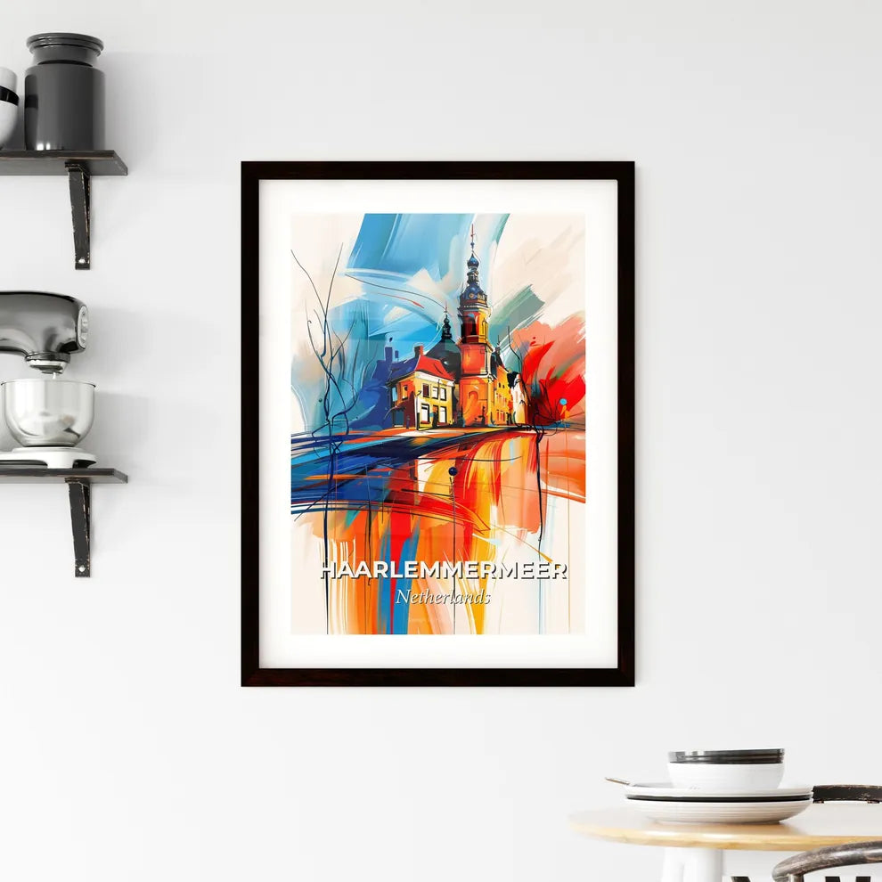 Vibrant Haarlemmermeer, Netherlands Framed Print