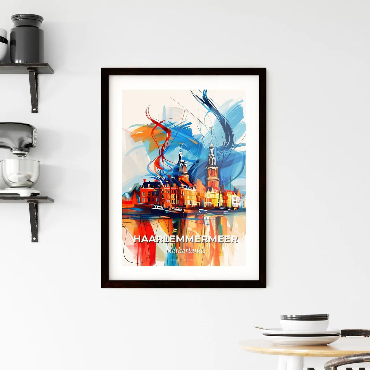 Vibrant Haarlemmermeer, Netherlands Framed Print