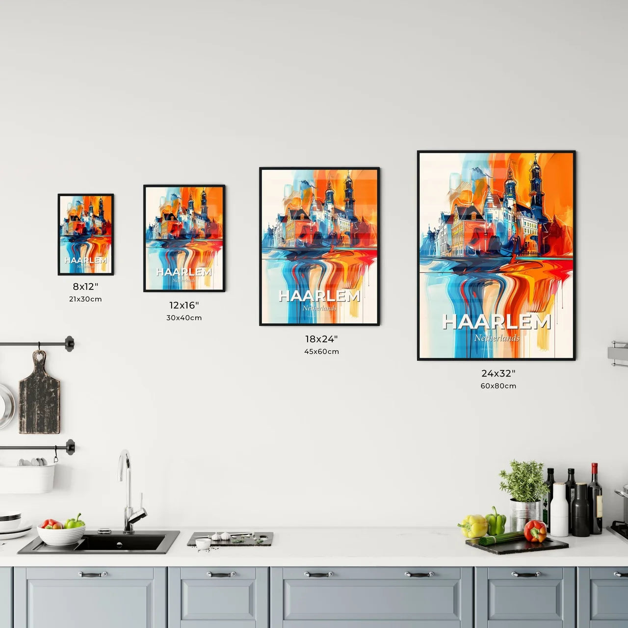 Vibrant Haarlem, Netherlands Kitchen Art