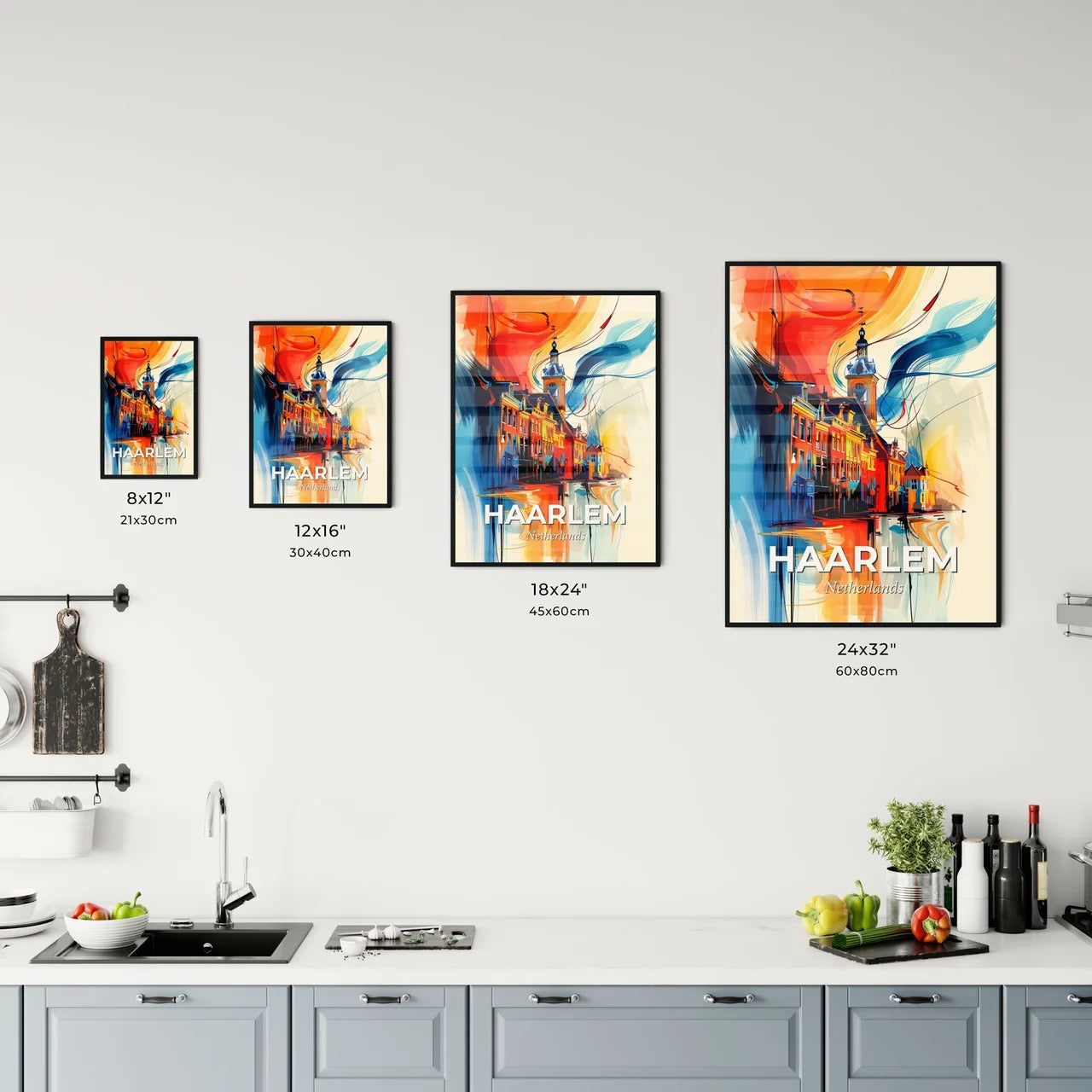 Vibrant Haarlem, Netherlands Kitchen Art