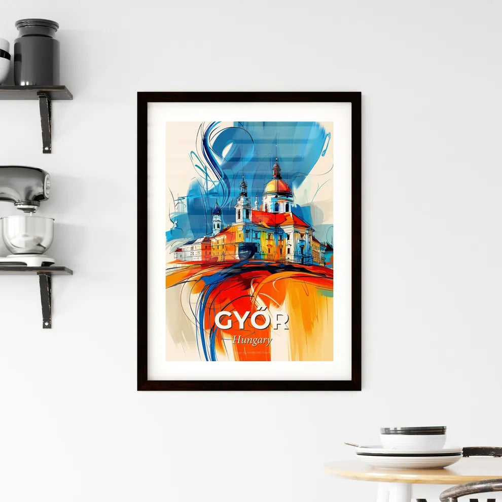 Vibrant Győr, Hungary Framed Print
