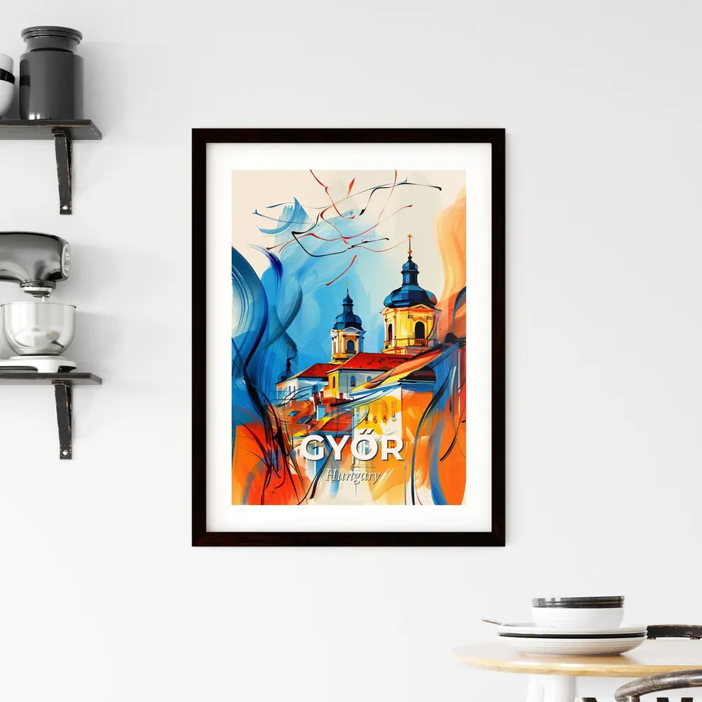 Vibrant Győr, Hungary Framed Print
