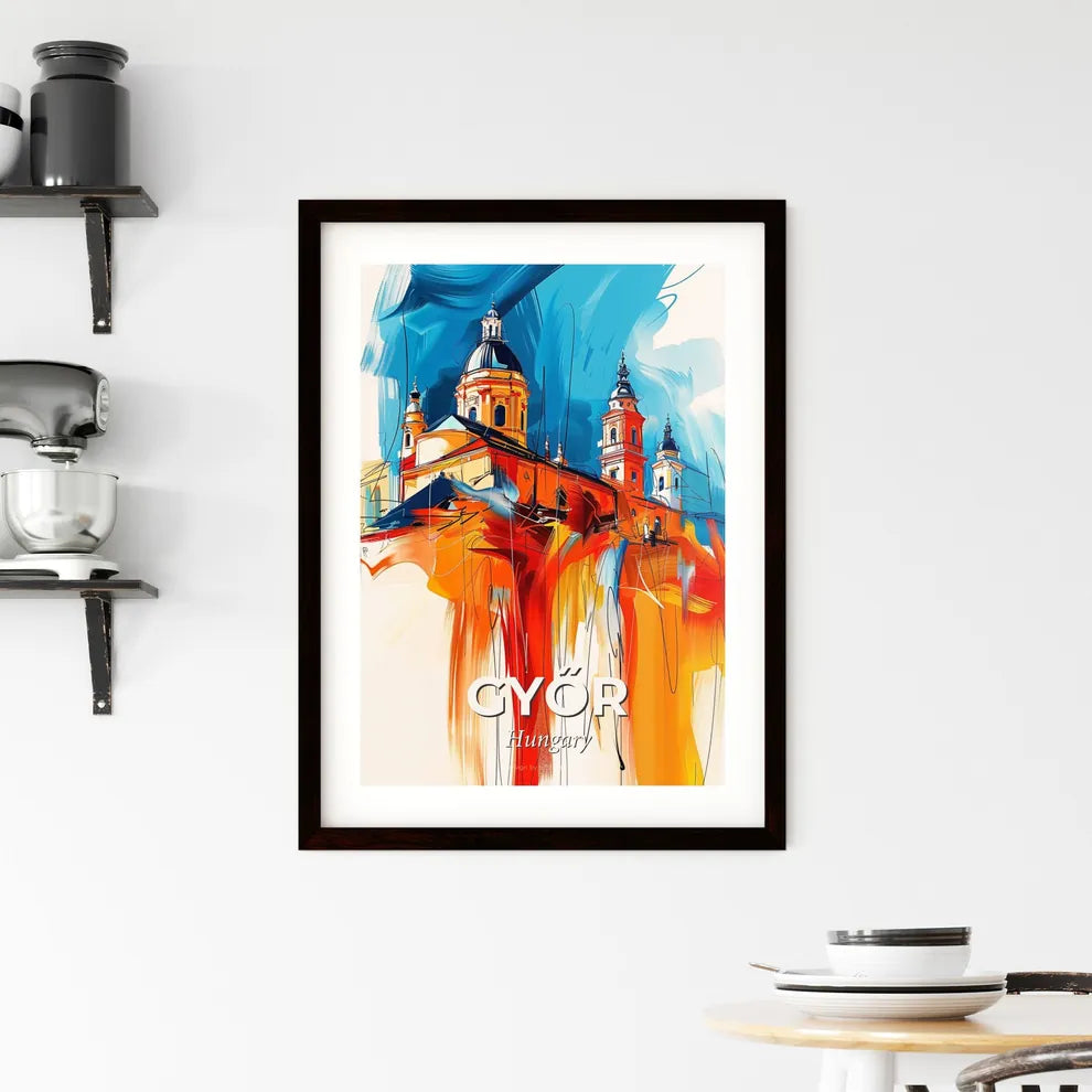 Vibrant Győr, Hungary Framed Print