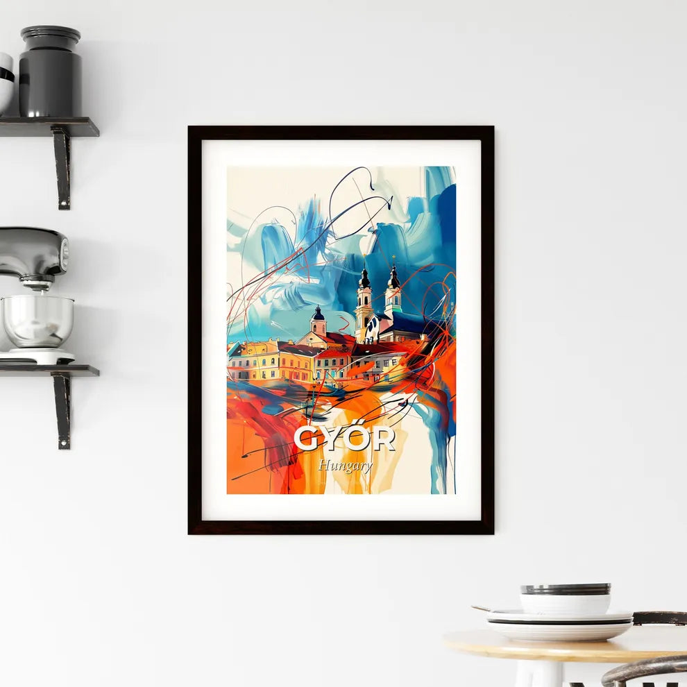 Vibrant Győr, Hungary Framed Print