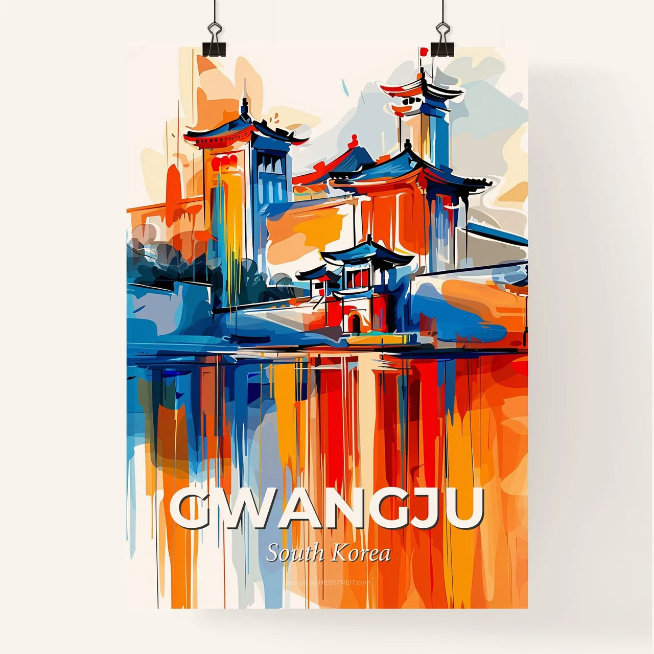 Vibrant Gwangju, South Korea Poster