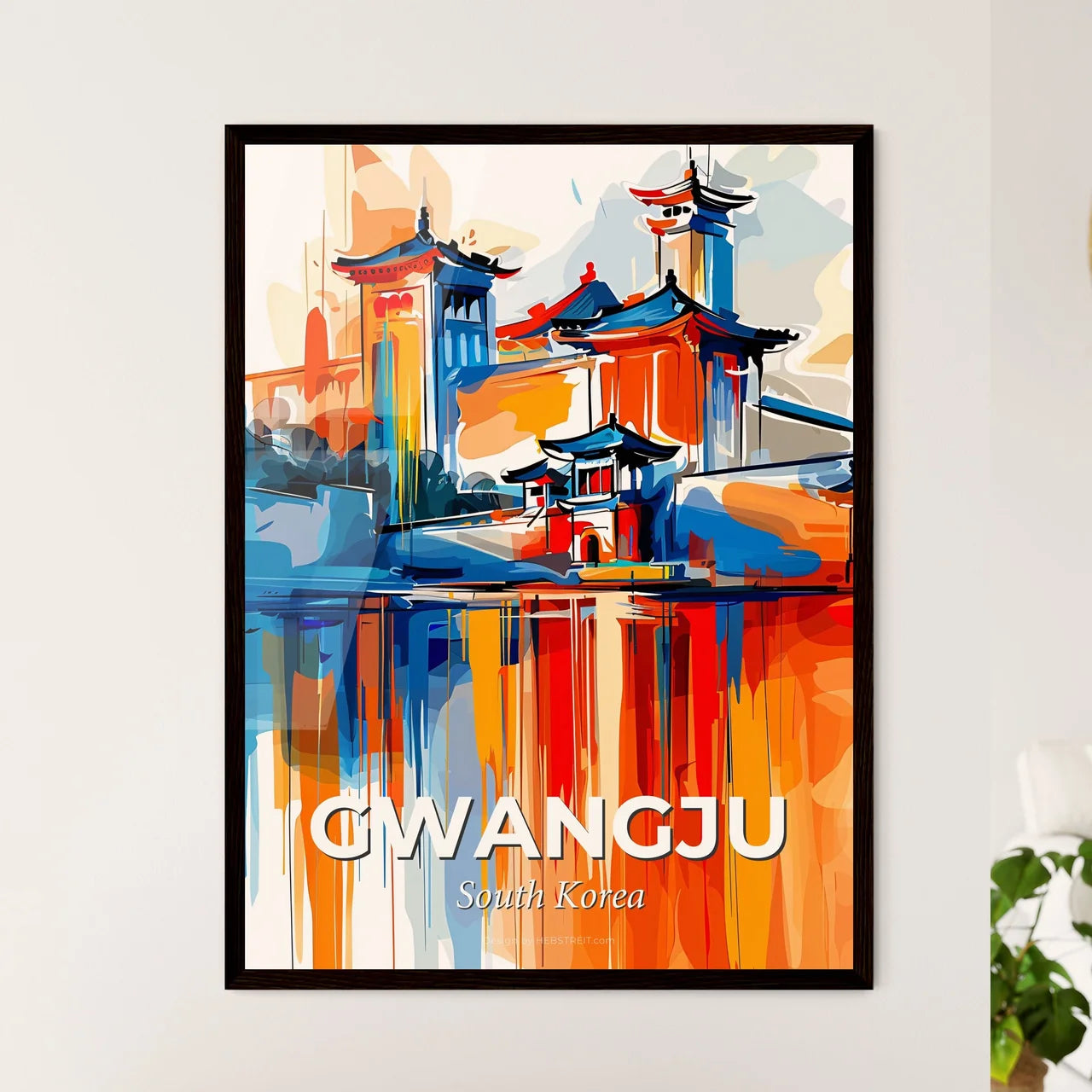 Vibrant Gwangju, South Korea Art Print