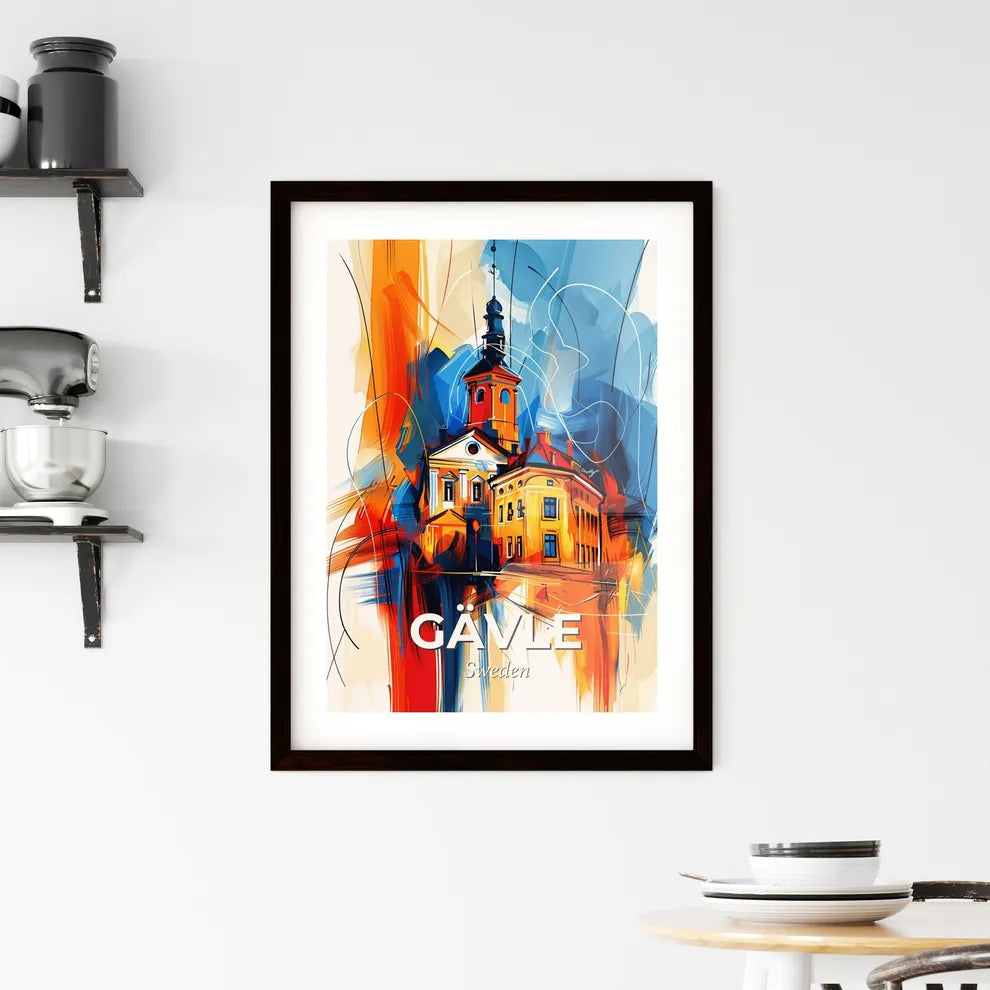 Vibrant Gävle, Sweden Framed Print