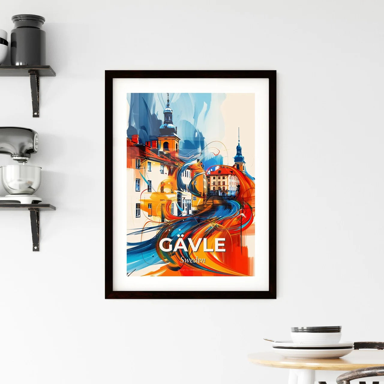 Vibrant Gävle, Sweden Framed Print