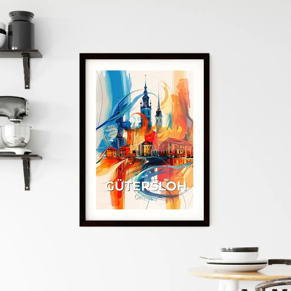 Vibrant Gütersloh, Germany Framed Print