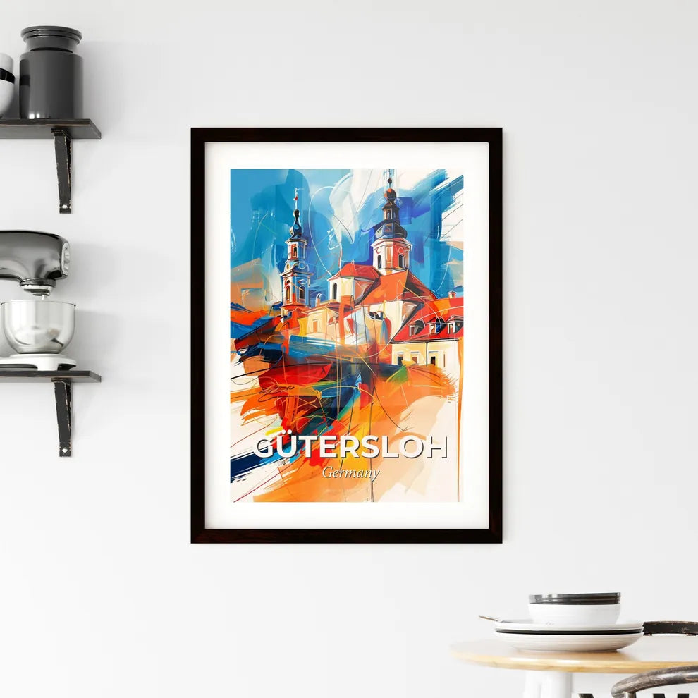 Vibrant Gütersloh, Germany Framed Print