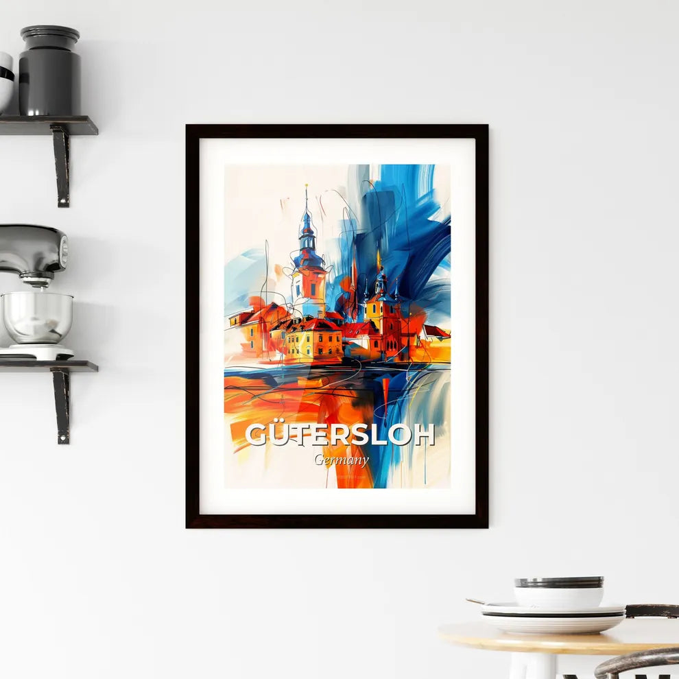Vibrant Gütersloh, Germany Framed Print