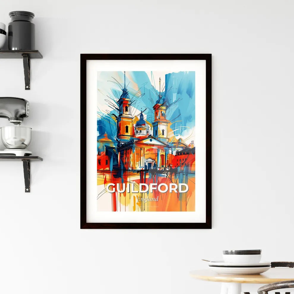 Vibrant Guildford, England Framed Print