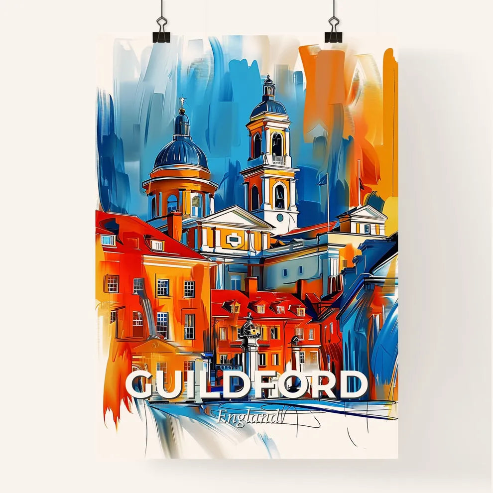 Vibrant Guildford, England Poster